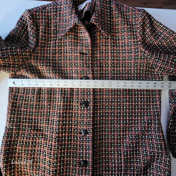 Women's Alfred Dunner Blazer Size 12 Red Black - Picture 5 of 7